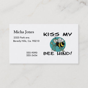 Kiss My Bee Hind Business Card