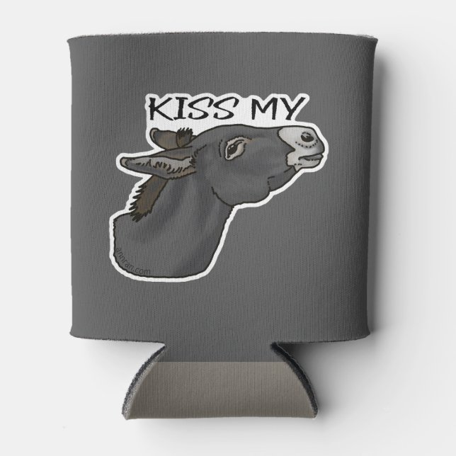 Kiss My... Burro Can Cooler (Front)