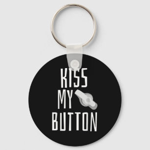 Kiss My Button Feeding Tube Awareness Tubie G-tube Keychain