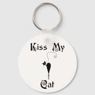 Kiss My Cat Keychain