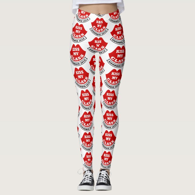 kiss my class 2018 leggings (Front)