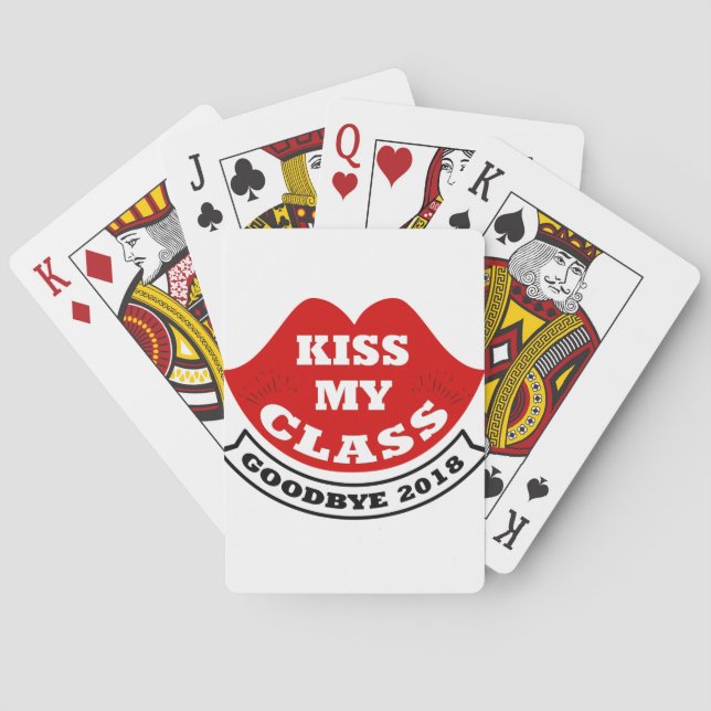 kiss my class 2018 playing cards (Back)