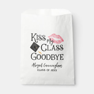 Kiss My Class Goodbye Funny Graduation Personalize Favour Bag