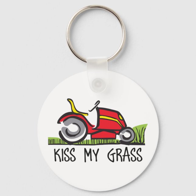 KISS MY GRASS KEYCHAIN (Front)