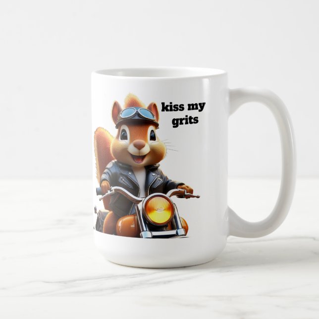 Kiss my Grits Coffee Mug (Right)