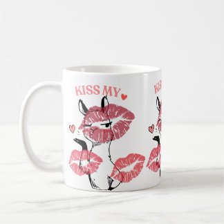 Kiss My Heart Llama Tee Coffee Mug