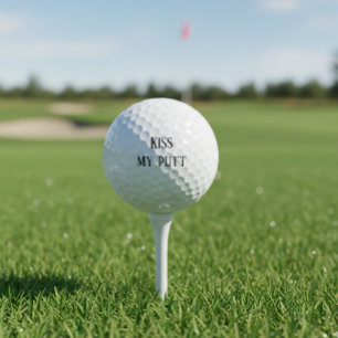 Kiss my Putt  Funny Golf Balls