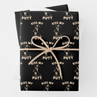 Kiss My Putt Retro Vintage 1940 Golf Golfer Lovers