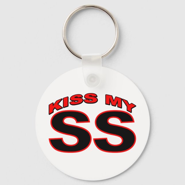 Kiss My SS Keychain (Front)