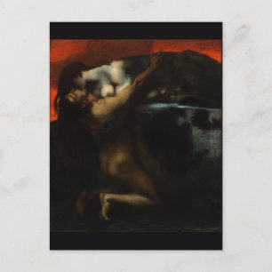 Kiss of the Sphinx by Franz von Stuck Postcard