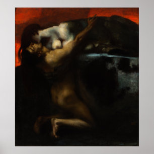 Kiss of the Sphinx by Franz von Stuck Poster