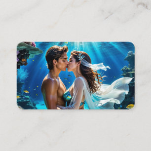 Kiss of the Undersea Lovers Bookmark Business Card