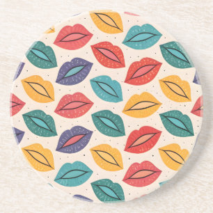 Kiss Pattern Coaster