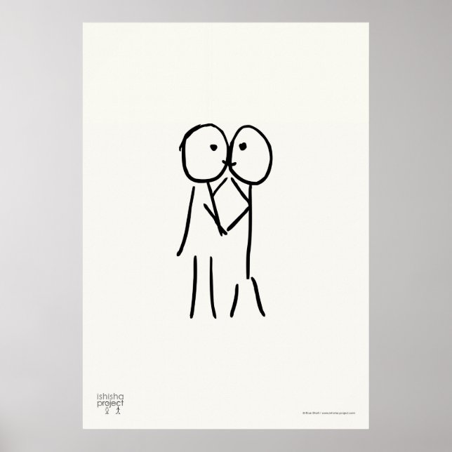 Kiss Poster - Love Illustration (Front)