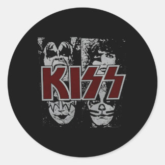Kiss Stencil Classic Round Sticker