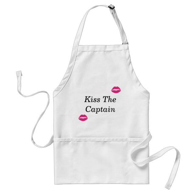 Kiss The Captain Standard Apron (Front)