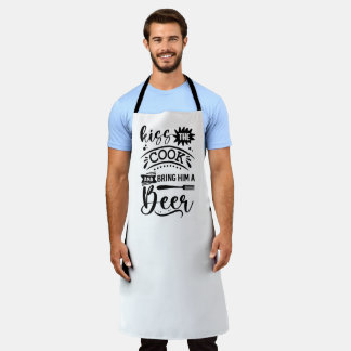 Kiss the Cook and Bring Him a Beer Apron