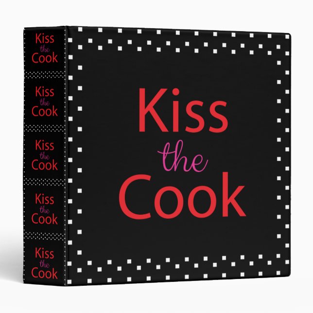 Kiss The Cook Binder (Front/Spine)