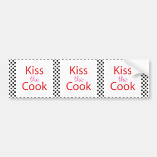 Kiss The Cook Bumper Sticker