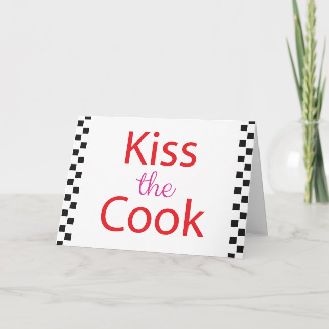 Kiss The Cook Card (Front)