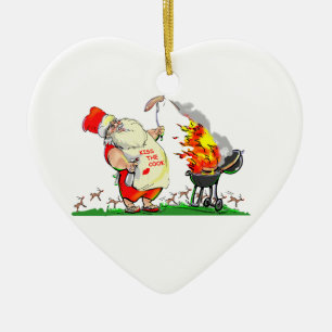KiSs ThE CoOk Ceramic Ornament