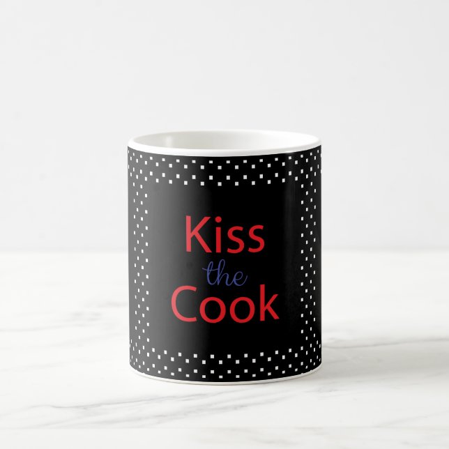 Kiss The Cook Coffee Mug (Center)