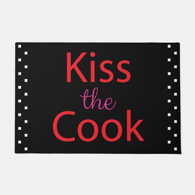 Kiss The Cook Doormat (Front)