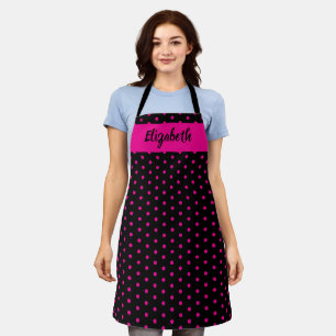 Kiss The Cook Food Chef Kitchen Baker Polka Dots Apron