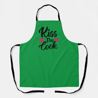 Kiss The Cook, Funny Novelty Gift, Funny Cook Apron