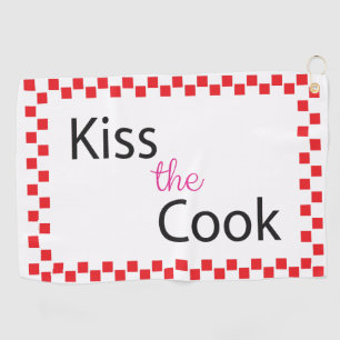 Kiss The Cook Golf Towel