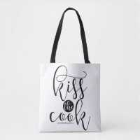 Kiss The Cook Modern Script Personalized