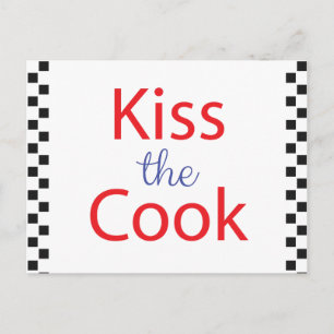 Kiss The Cook Postcard