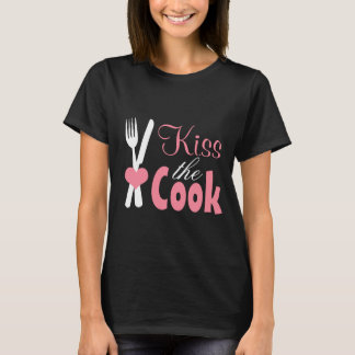 Kiss the Cook - Sassy Knife & Fork Shirt