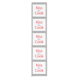 Kiss The Cook Short Table Runner