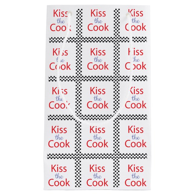 Kiss The Cook Small Gift Bag (Front)