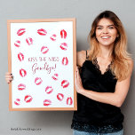 Kiss The Miss Goodbye Bachelorette Game Keepsake Poster<br><div class="desc">Embrace the joy of pre-wedding celebrations with our 'Kiss The Miss Goodbye' Bachelorette Game Keepsake Poster, a delightful addition to any bridal shower or bachelorette party. This fun and humourous activity invites guests to leave their mark with lipstick kisses, creating a cherished keepsake for the bride-to-be to cherish. How to...</div>