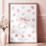 Kiss the Miss Goodbye Keepsake Poster<br><div class="desc">The "Kiss the Miss Goodbye Keepsake Poster" is a beautifully crafted memento that perfectly encapsulates the excitement and joy of a bridal shower. This poster blends modern sophistication with timeless romance, providing a unique and heartfelt way for guests to leave their mark on the special occasion. At the centre of...</div>