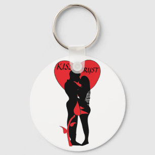 KISS TRYST KEYCHAIN