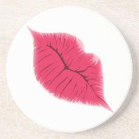 Kissable Lips Coasters: