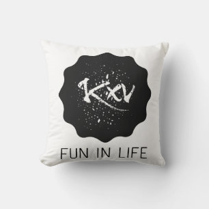 Kissen Fun in Life  Throw Pillow