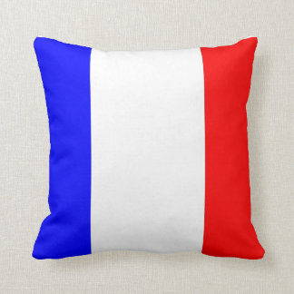 Kissen mit französischer Flagge Throw Pillow