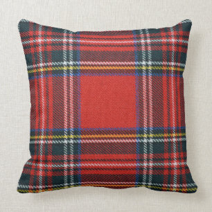 Kissen mit Royal Stewart Tartan Throw Pillow