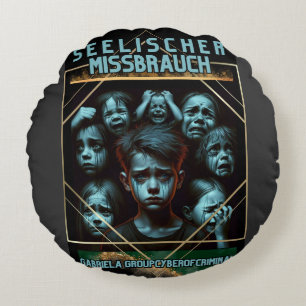 Kissen Seelischer Missbrauch Round Pillow