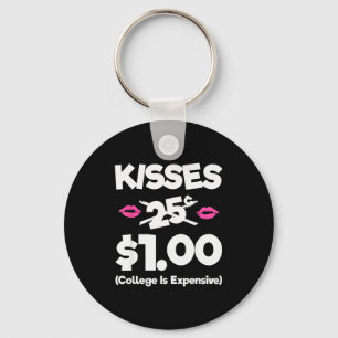 Kisses 25 Cents Girls Boys Funny Kids Valentines D Keychain