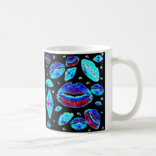 Kisses All Over (Blue) Coffee Mug