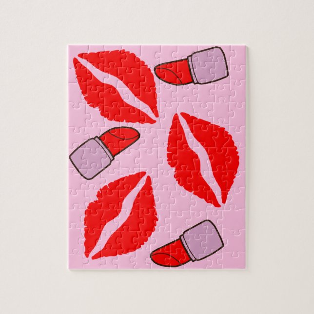 kisses and lipsticks jigsaw puzzle (Vertical)