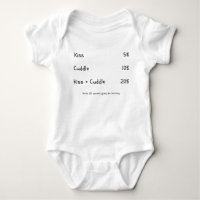 Kisses & Cuddles Funny Baby Mom Saying