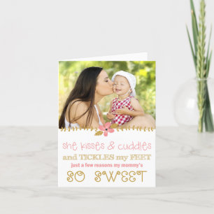 Kisses & Cudles Mother's Day Photo Card