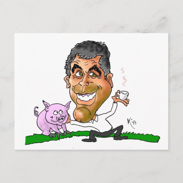 Kisses from Usa GEORGE Postcard (Front)