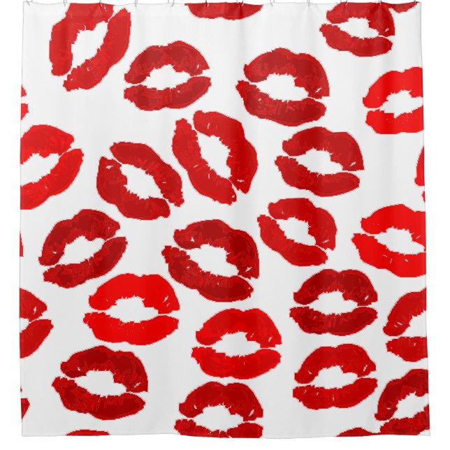 kisses lips lipstick print valentines day pattern (Front)